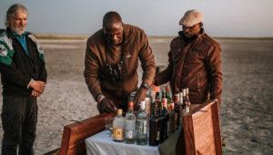 A sundowner activity prepared for self-drivers