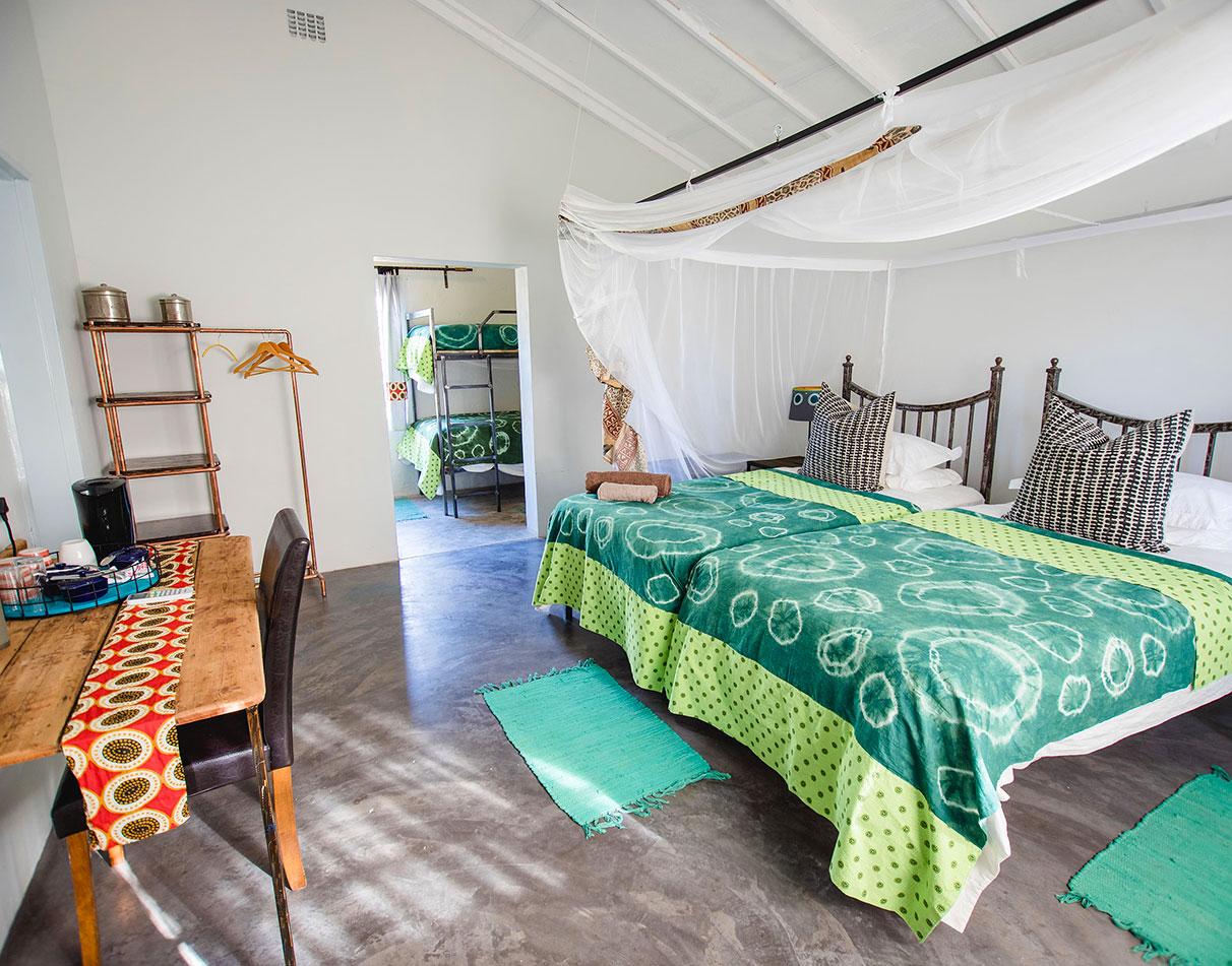 Family room interior of Boteti River Camp