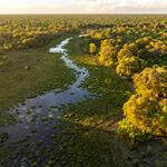Luftaufnahme des MmaTseve Tented Camp
